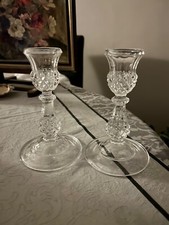 2 superbes bougeoirs en cristal