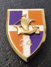 Insigne Militaire 24èm Régiment Infanterie A.Bertrand Atlas (C11)