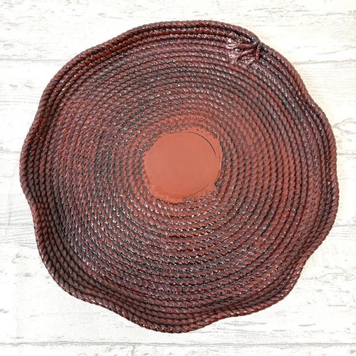 Plateau rond japonais bois - plateau,