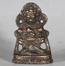 2.1''Old Tibet Tibetan Bronze