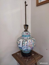 pied de lampe chinois à decor