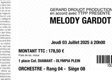 2 places de concert Mélody
