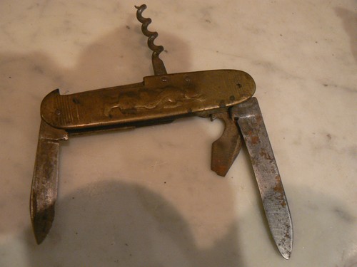 Ancien couteau pliant - ancien,