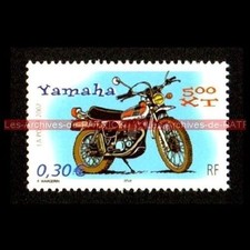 YAMAHA XT 500 - FRANCE Moto Timbre Poste Stamp
