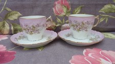 2 Tasses Limoges 1900
