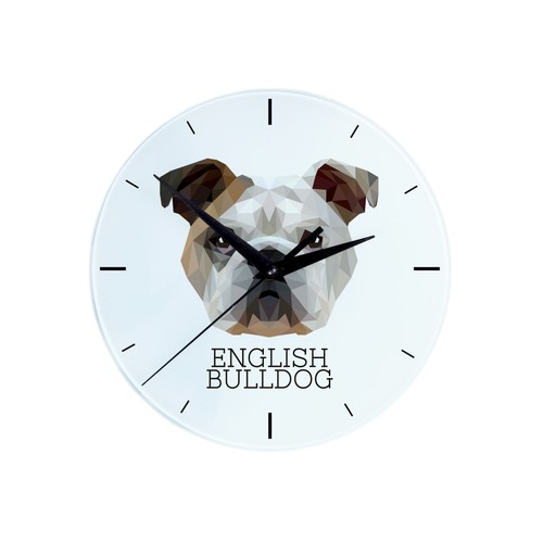Bouledogue anglais horloge - anglais,,
