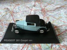 PEUGEOT 201 coupé 1931 NOREV 1/43 pour Hachette Neuve sur socle