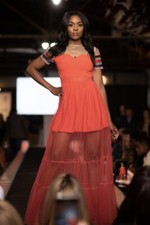 Tulle Red Dress XS Transparent