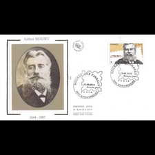 FDC soie - 150e anniv bourse