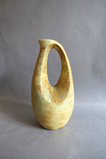 Saint-Clément pichet de forme Moderniste en céramique émaillée Vintage