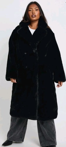 Manteau fourrure femme noir - fourrure,