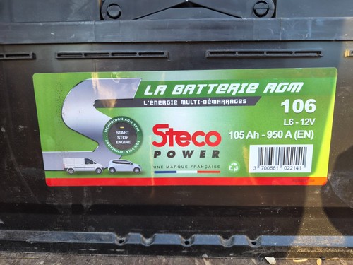 Batterie agm steco power 106 - agm,