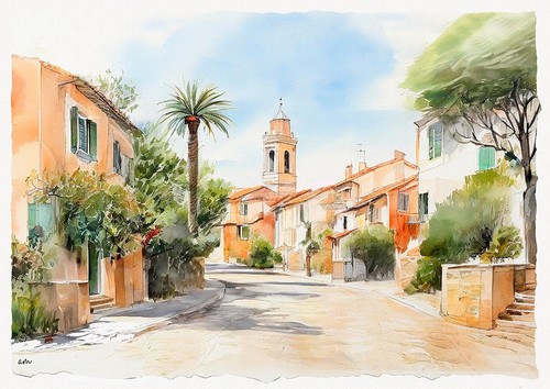 Tableau paysage provence - tableau, de