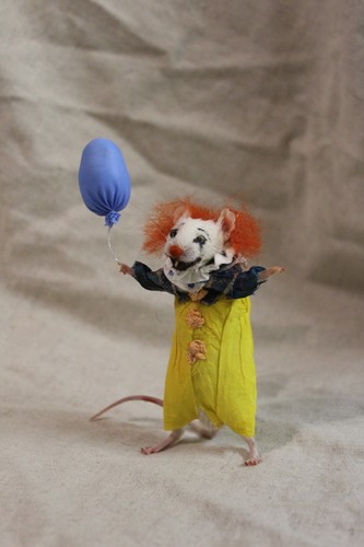Taxidermie rat clown souris - rat,