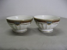 2 beaux petits bols en porcelaine de Sologne Lamotte vers 1930-1950