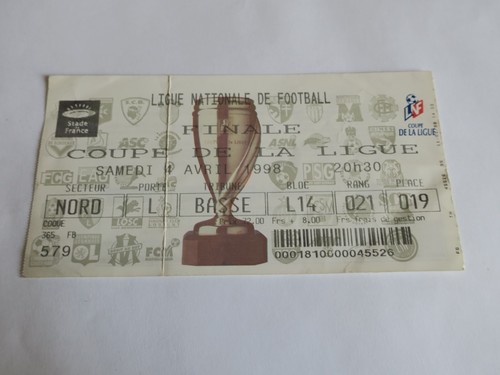 Ticket billet finale coupe - /, billet 