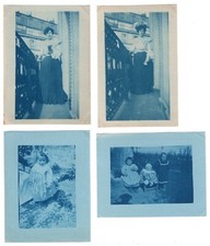 Photo lot de 10 Cyanotypes -