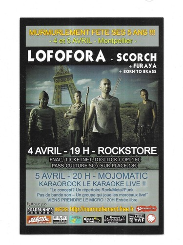 Flyer lofofora en concert - flyer,