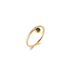 Bague pampille zirconium vert