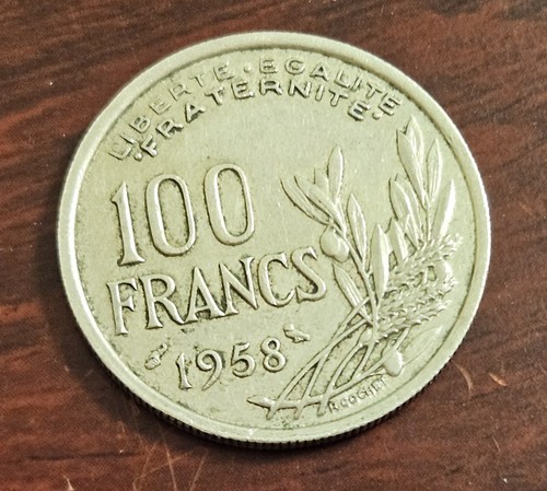 100 francs cochet - francs, 1958