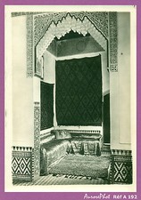 PHOTO ANCIENNE DU MAROC : HABITATION ,CHAMBRE SALON TRADITIONNELLE, 1900 -A192