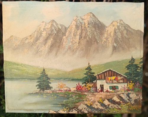 Tableau huile sur toile - huile,