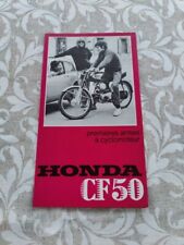 HONDA CF50 1967 prospectus brochure catalogue dépliant  catalog
