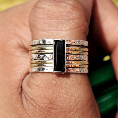 Bague argent toupie - bague,