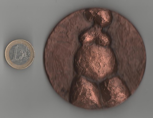 Rare médaille cuivre - mÉdaille, femme