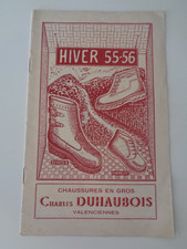 💥 Catalogue chaussures hiver 1955 - 56 . Charles Duhaubois Valenciennes Nord
