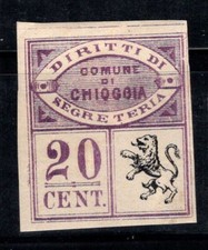 Chioggia - Neuf * MH 100% non dentelé Italie fiscal 20 cents, Lion noir