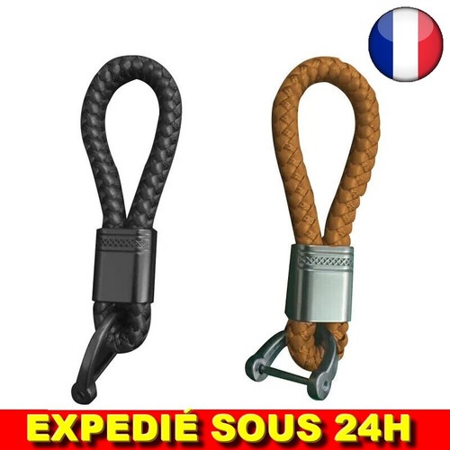 Porte clés cuir - ✅porte, tissé