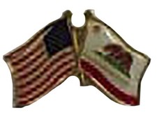 Paquet De 50 USA & California Vélo Moto Chapeau Bonnet Revers Broche HP6109