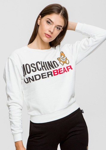 Sweat shirt blanc - blanc, moschino