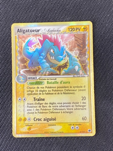 Carte pokémon aligatueur - carte,