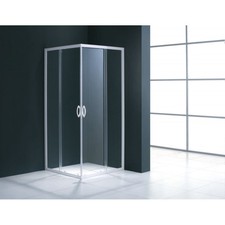 Paroi de Douche d'Angle ALTERNA Mezzo 2 Fixes 2 Pivotantes Extensible 67-69cm V