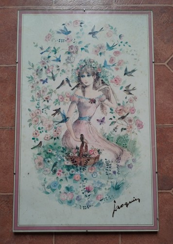 Grand tableau vintage - grand,