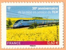 2011-TIMBRE ADHESIF-FRANCE NEUF**TGV-TRAIN A GRANDE VITESSE-AUTOCOLLANT-Yv.603
