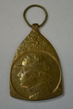 MEDAILLE INSIGNE MILITAIRE BELGE COMMEMORATIF DE LA GUERRE 1914 1918