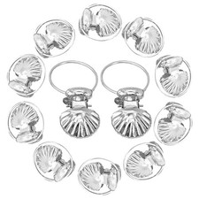  50pcs anneaux de rideau avec Clips anneaux de pince de rideau Clips de