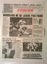 L'EQUIPE N°12.602 du 13/11/1986 - Pen Duick VI au secours de Tabarly (R. du Rhum