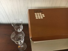 2 verres à vin modèle Saumur cristal Daum France h : 17.5 cm (prix à la pièce)