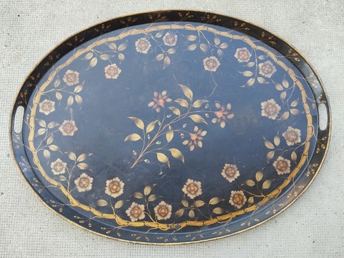 Ancien grand plateau tole - grand,