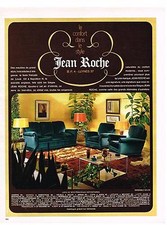 PUBLICITE  1969   JEAN ROCHE  salons fauteuils