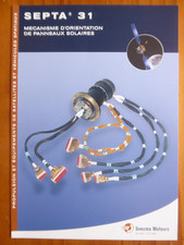 2001 DOCUMENT SNECMA MOTEUR SATELLITE PROPULSION SEPTA 31 PANNEAUX SOLAIRES