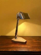 Lampe de bureau luxe pirouette base marbre