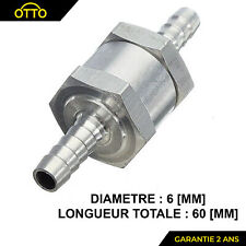 CLAPET ANTI-RETOUR 6 MM SOUPAPE VALVE CARBURANT GASOIL ESSENCE HUILE