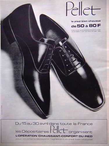 Publicité 1964 pellet pied - publicitÉ, le