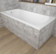 Baignoire Rectangulaire 170x75 + support en polystyrène Siphon + pieds - CLASSIC