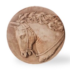 Plat En Terre Cuite Cheval